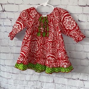 💐 10 for $50 Banana Split Christmas Dress Size 2T